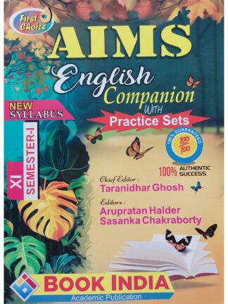 AIMS English Companion with Practice Set Class 11 Semester 1 | Book India | Taranidhar Ghosh