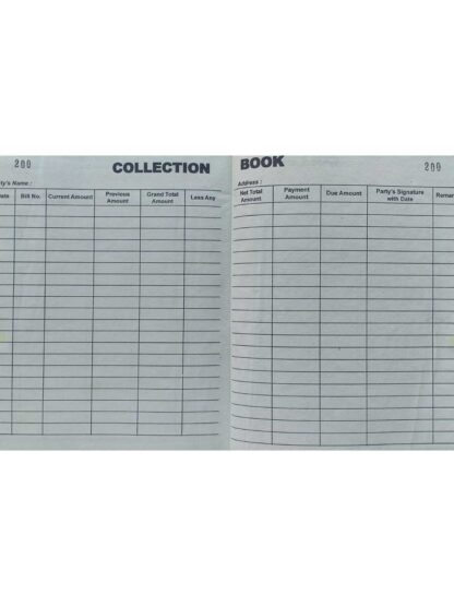 Collection Book Register | B B Kundu Enterprise